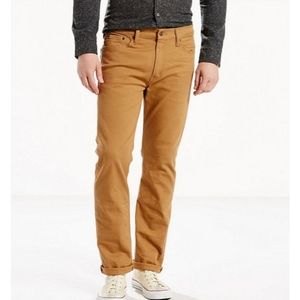 LEVI'S 513 SLIM FIT TAN JEANS MENS SZ 36X32